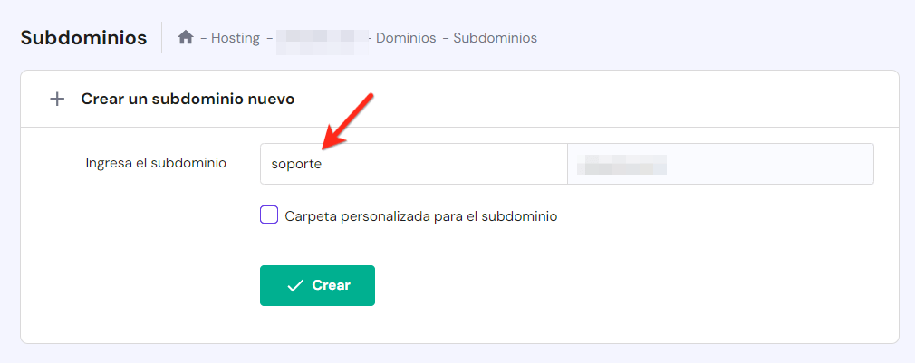 como puedo crear subdominio como puedo crear subdominio