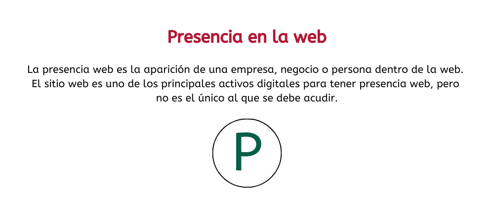 que es la presencia en la web