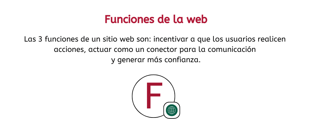 cuales son las funciones de la web