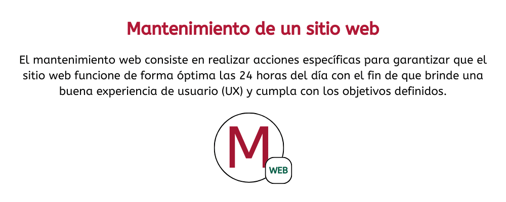 mantenimiento de un sitio web