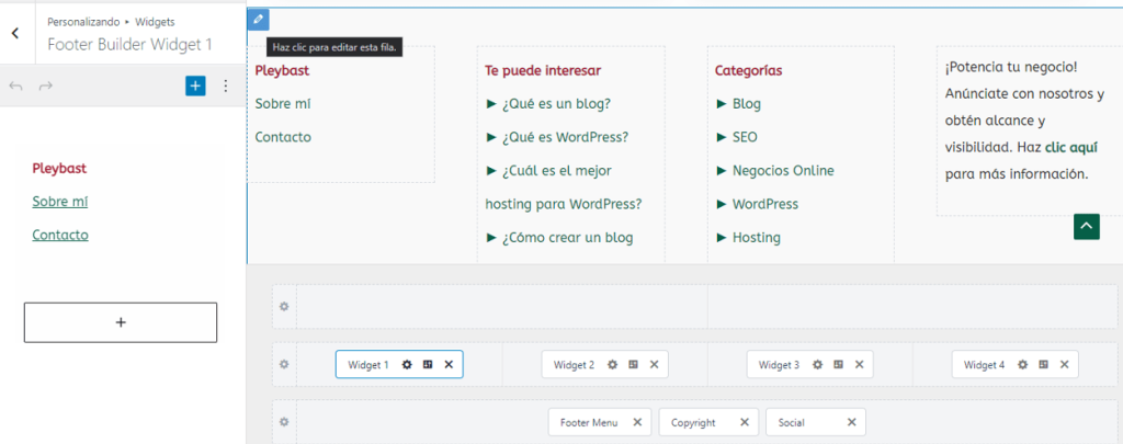 como crear pie de pagina en una pagina web
