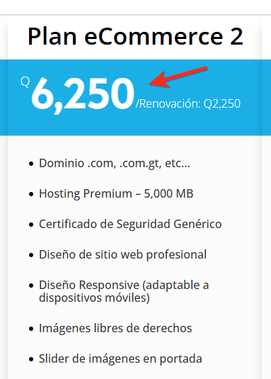 creacion pagina web precio guatemala