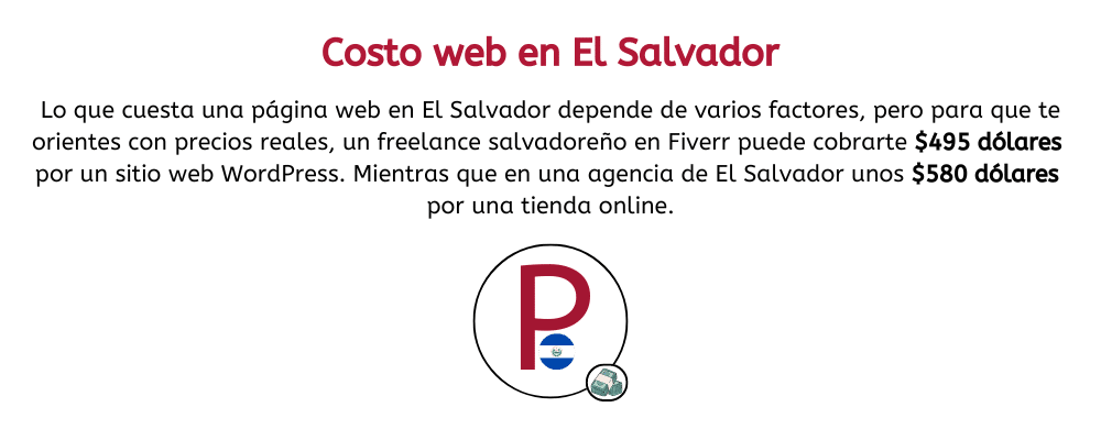 precio de una pagina web en el salvador
