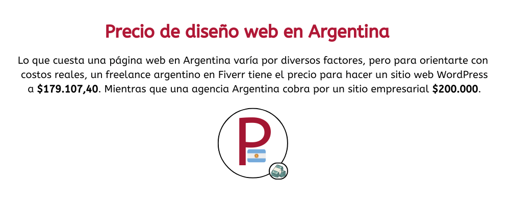 precio del diseño de una pagina web en argentina