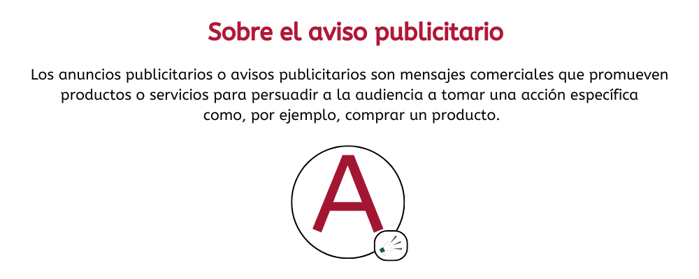 que es un aviso publicitario