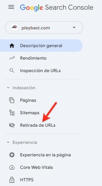 desindexar pagina google