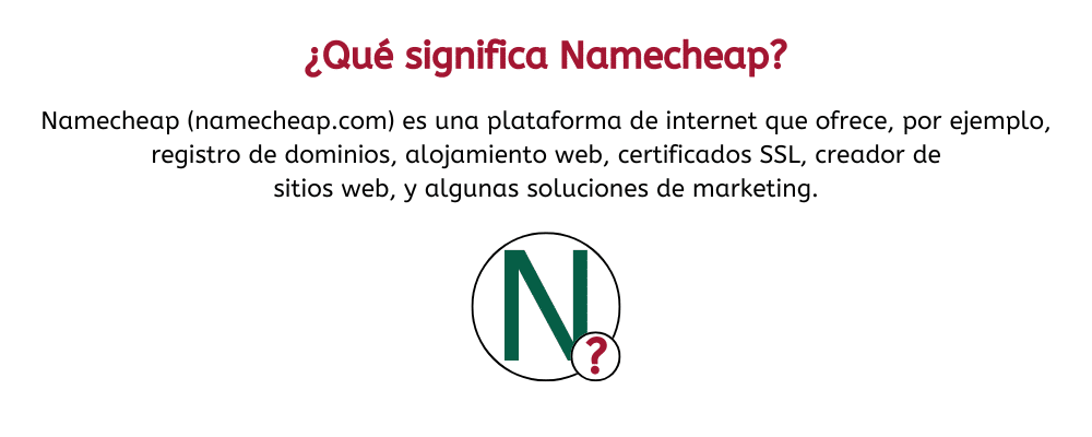 cual es el significado de namecheap