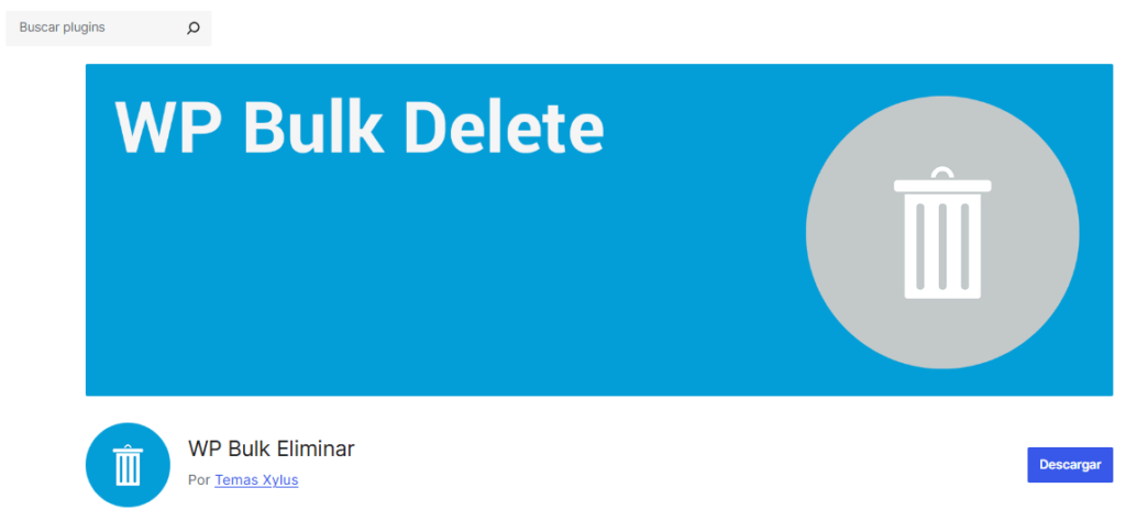 borrar entradas masivamente plugin wordpress