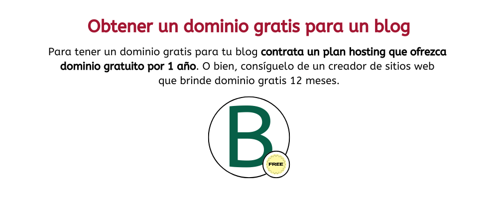 conseguir un dominio de blog gratuito