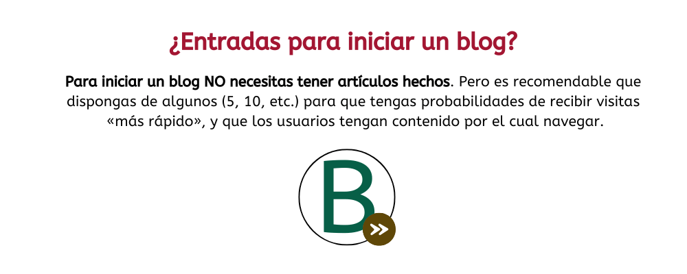 cuantos articulos necesito para iniciar un blog