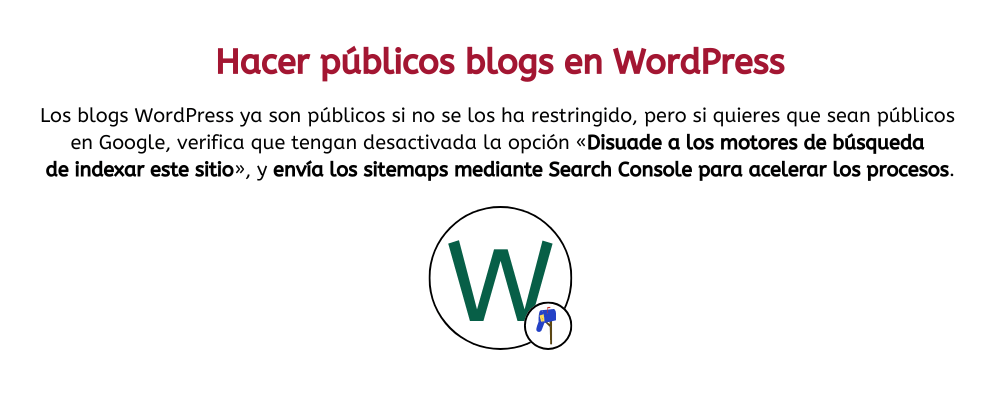 hacer publicos blogs wordpress