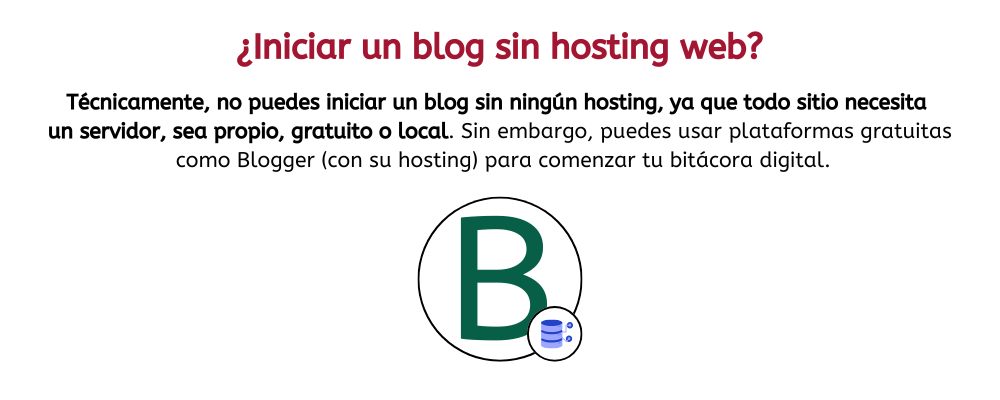 hacer un blog sin hosting web