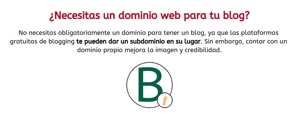 necesitas un dominio para tu blog