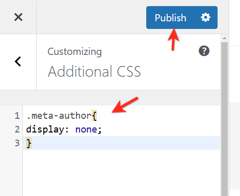 ocultar autor wordpress