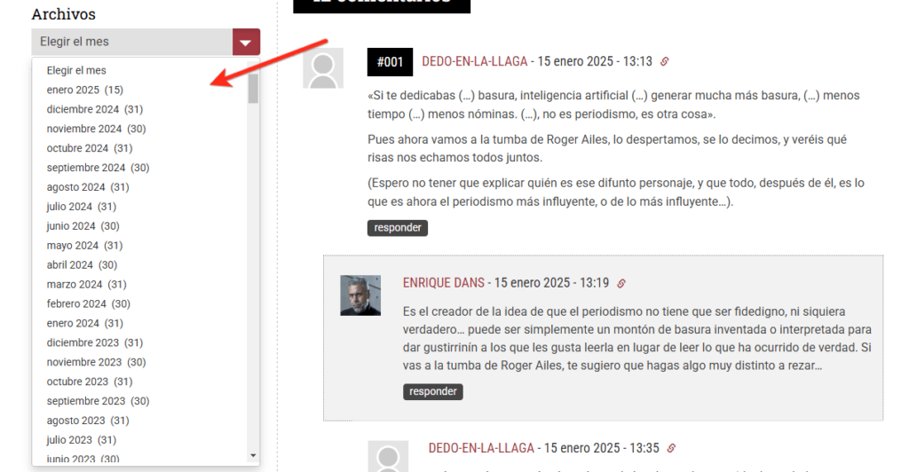 organizar un blog archivos
