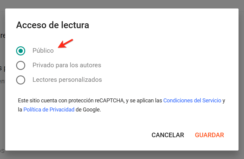 quien puede ver mi blog publico