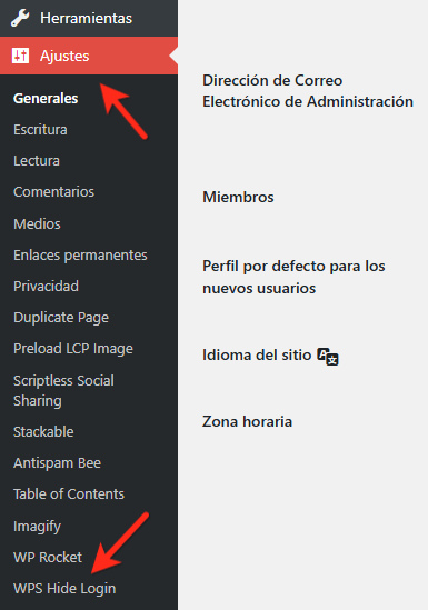 cambiar acceso url wp admin wordpress