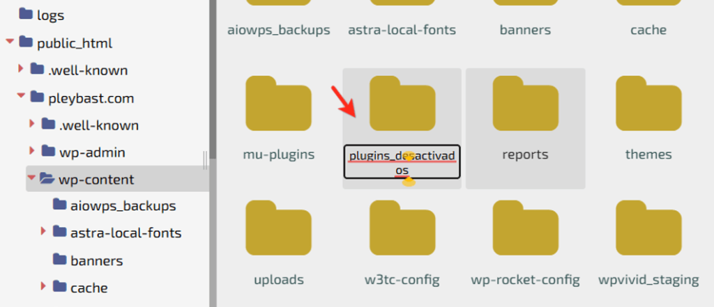 como desactivar todos los plugins wordpress