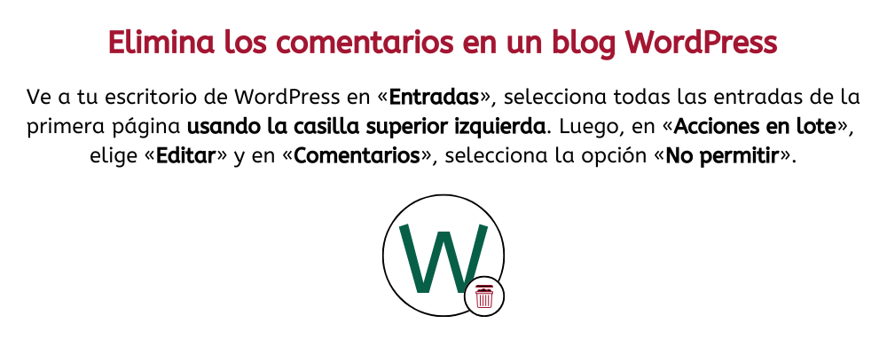 como deshabilitar los comentarios wordpress