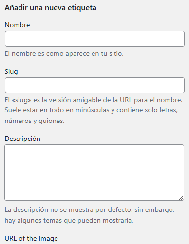 crear taxonomia etiqueta wordpress