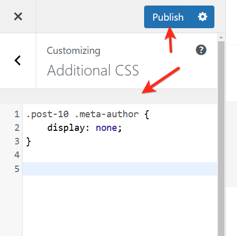 ocultar autor de una entrada wordpress