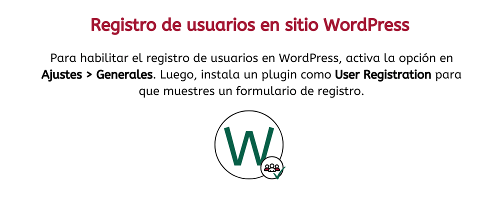 habilitar registro de usuarios en wordpress